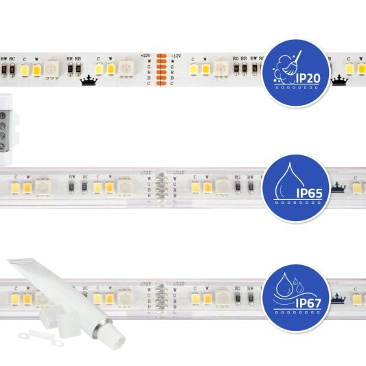 17 meter complete set RGBWW led strip met Zigbee controller