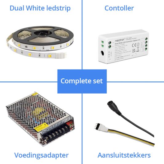25 meter complete set Dual White led strip met Zigbee controller