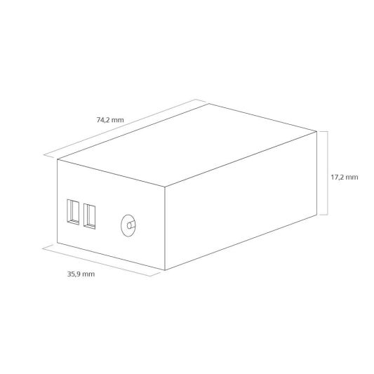 3 meter complete set RGBW led strip met Zigbee controller