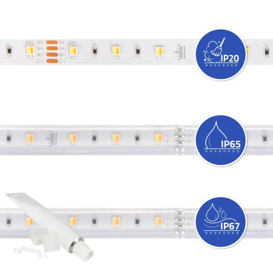 7 meter complete set Dual White led strip met Zigbee controller