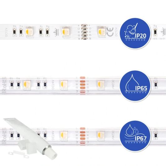 7 meter complete set RGBW led strip met Zigbee controller