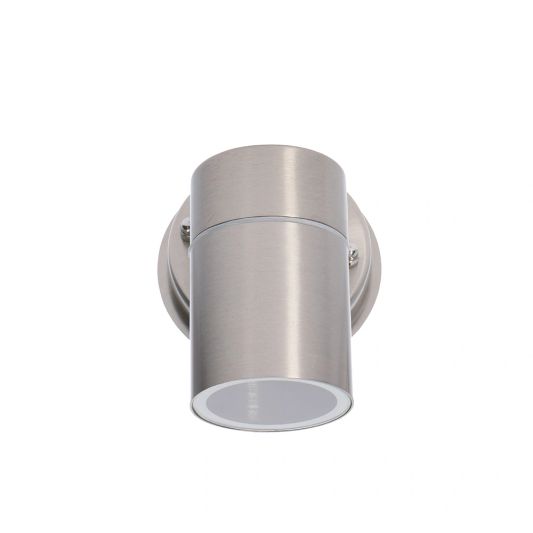 Aluminium wandlamp voor buiten met Zigbee GU10 spot - Rond