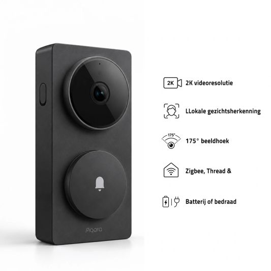 Aqara Doorbell Camera Hub G410 Select – Zwart
