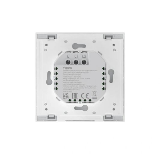 Aqara Smart Wall Switch H1 - geen neutrale draad - dubbele schakelaar