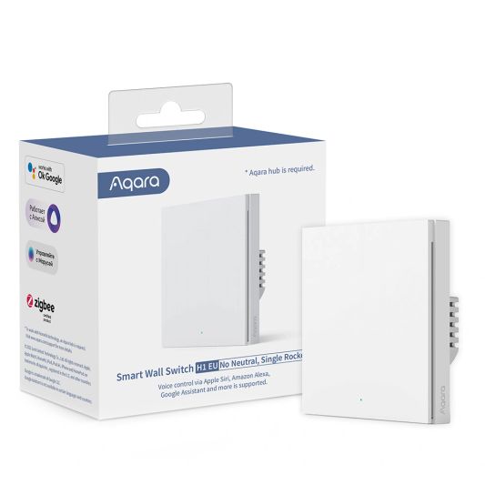 Aqara Smart Wall Switch H1 - geen neutrale draad - enkele schakelaar
