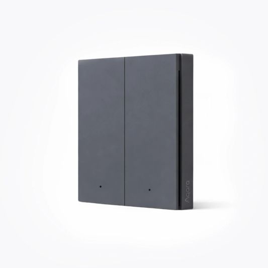 Aqara Wireless Remote Switch H1 (double rocker) - Grijs