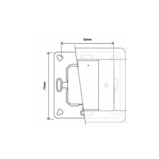 Draadloze Zigbee schakelaar van EcoDim - Geschikt voor 1 groep - Witte kleur