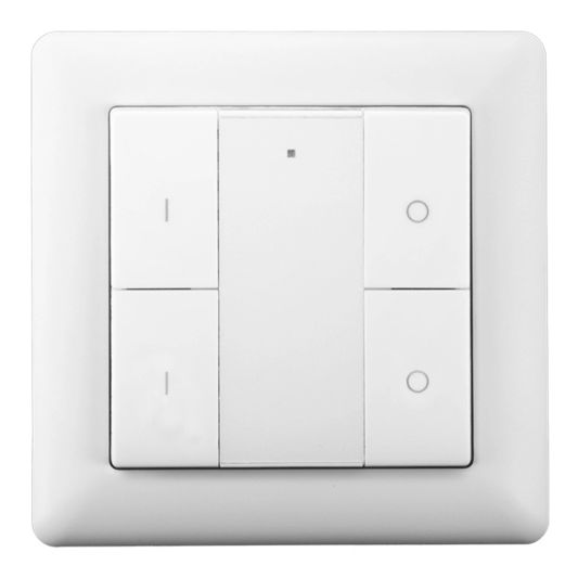 Draadloze Zigbee schakelaar van EcoDim - Geschikt voor 2 groepen - Witte kleur