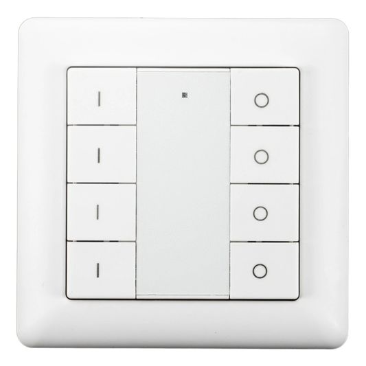 Draadloze Zigbee schakelaar van EcoDim - Geschikt voor 4 groepen - Witte kleur