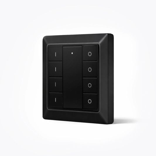 Draadloze Zigbee schakelaar van EcoDim - Geschikt voor 4 groepen - Zwarte kleur