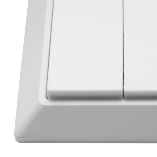 Draadloze Zigbee schakelaar wit van EcoDim - Friends of Philips Hue - Geschikt voor 2 groepen