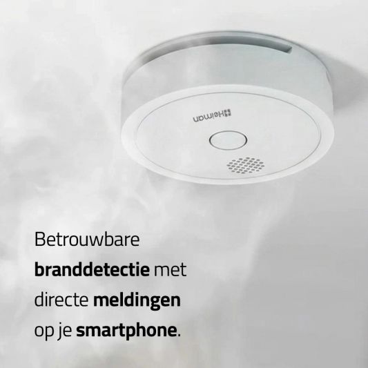 Heiman smart Wifi rookmelder - voordeelset 3 stuks