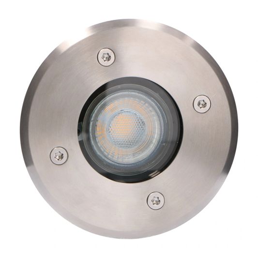 Inbouw grondspot voor buiten met Zigbee GU10 spot - Rond