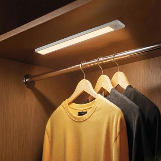 Kastverlichting met sensor - Dual White - 30cm - Oplaadbaar - Zilver - Voordeelset van 2 stuks