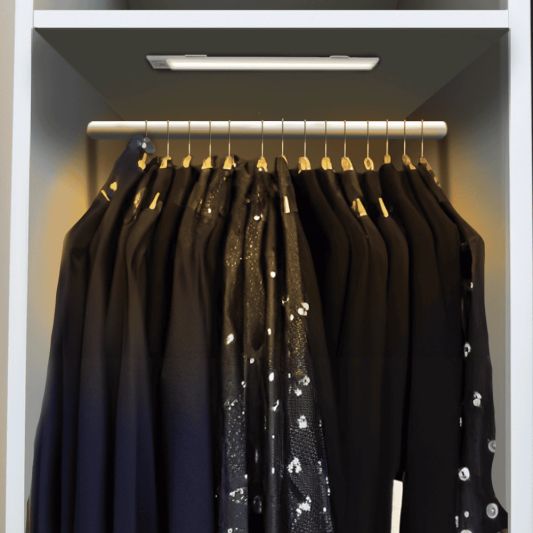 Kastverlichting met sensor - Dual White - 30cm - Oplaadbaar - Zwart