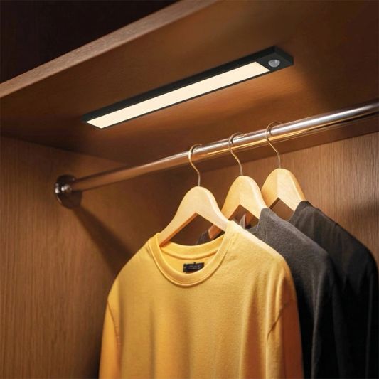 Kastverlichting met sensor - Dual White - 30cm - Oplaadbaar - Zwart - Voordeelset van 4 stuks