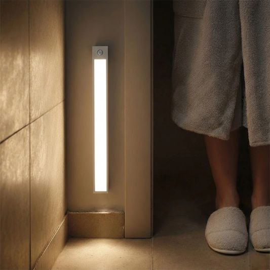 Kastverlichting met sensor - Dual White - 50cm - Oplaadbaar - Zilver