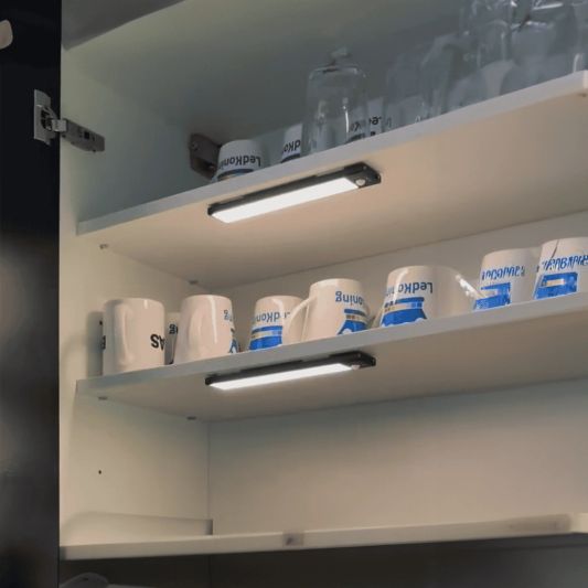 Kastverlichting met sensor - Dual White - 50cm - Oplaadbaar - Zwart