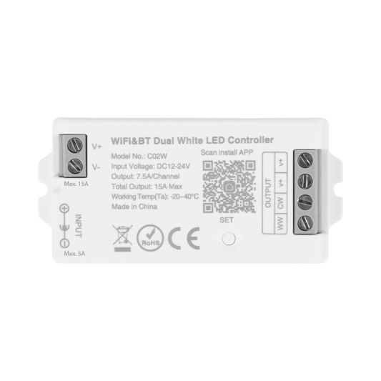 Losse wifi controller voor Dual White led strips