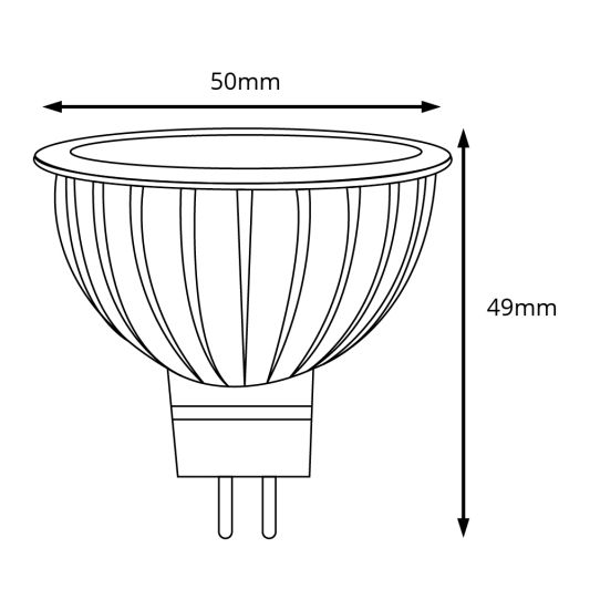 Milight led spot RGBWW 4 Watt MR16 fitting 12V - Voordeelset van 6 stuks