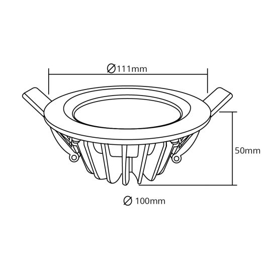 Milight RGBWW led inbouwspot downlight 6 Watt - Voordeelset van 6 stuks