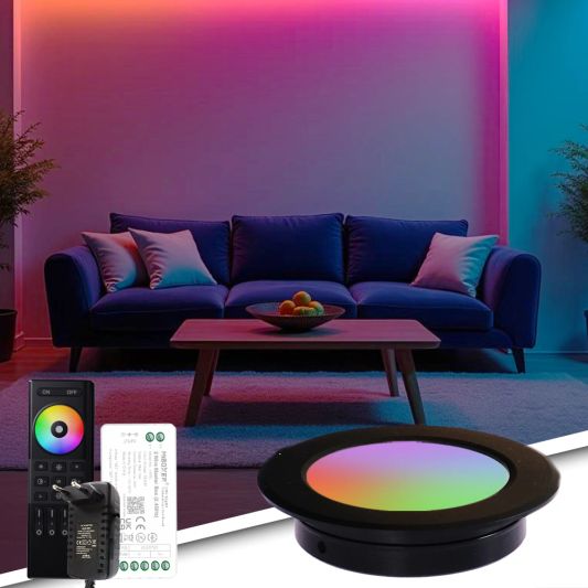 RexTech 1-pack RGBWW Spot Set Zwart