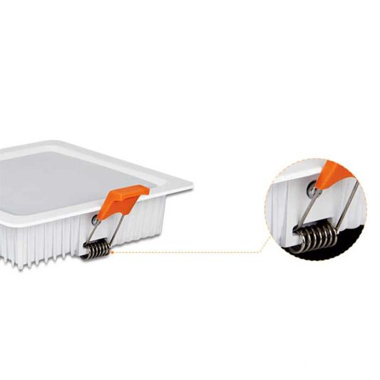 RGBWW complete set met 1-4 vierkante LED downlights 9 Watt set met afstandsbediening