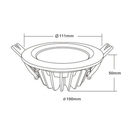 RGBWW led inbouwspot met 1-4 downlights 6 Watt inclusief afstandsbediening