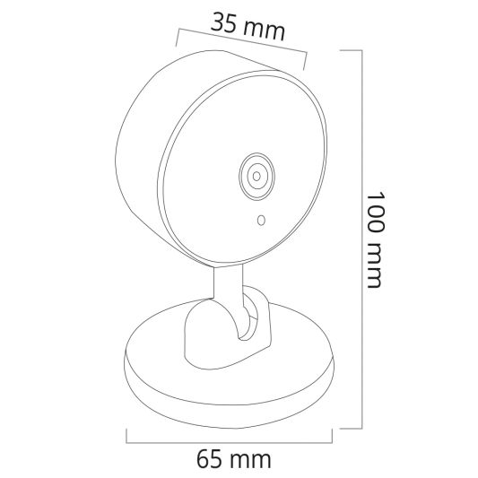 Slimme camera op wifi - 3MP - Nachtvisie