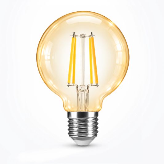 Slimme filament LED lamp van Milight - Dual white 7W E27 fitting - G95 model colored