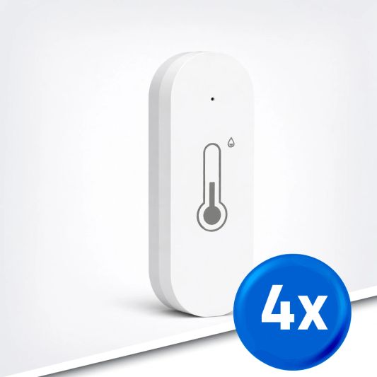 Slimme klimaatsensor op wifi - Voordeelset van 4