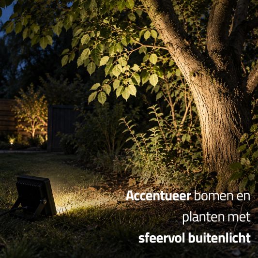 Slimme schijnwerper/bouwlamp 20 watt - RGBWW Multicolor en wit