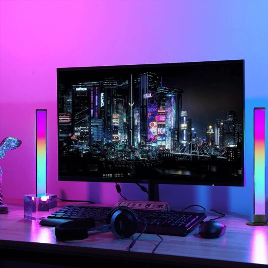 Slimme tafellamp set met dreamcolor ledstrip - Ideale gaming lampen
