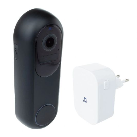 Slimme video deurbel wifi zwart