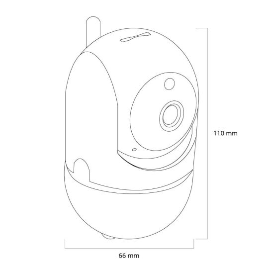 Slimme wifi camera met nachtmodus