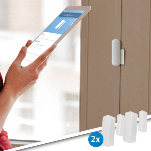 Slimme wifi deursensor - Set van 2