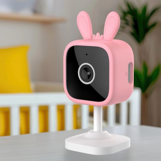 Tuya Baby camera | Met huil- en bewegingsdetectie | Roze