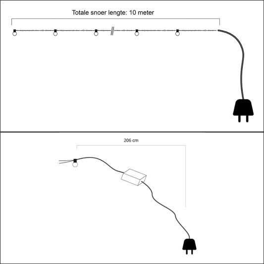 Tuya dreamcolor RGB fairy lights - 10 meter - Inclusief IR-afstandsbediening
