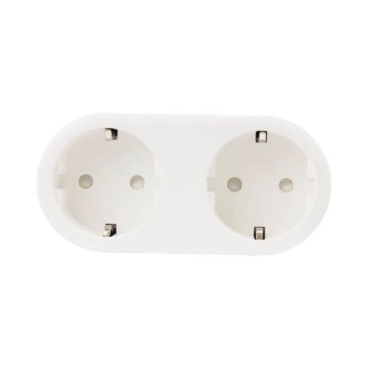 Slimme stekker - dubbel - Met energiemeting - 2-pack
