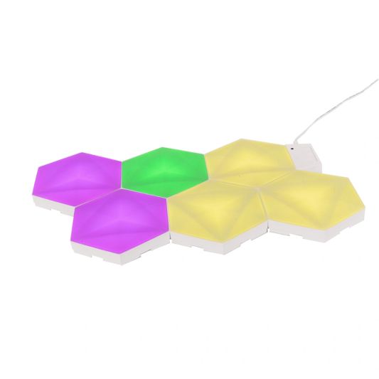 Tuya Hexagon RGBIC Wand-/tafellamp | 6-pack