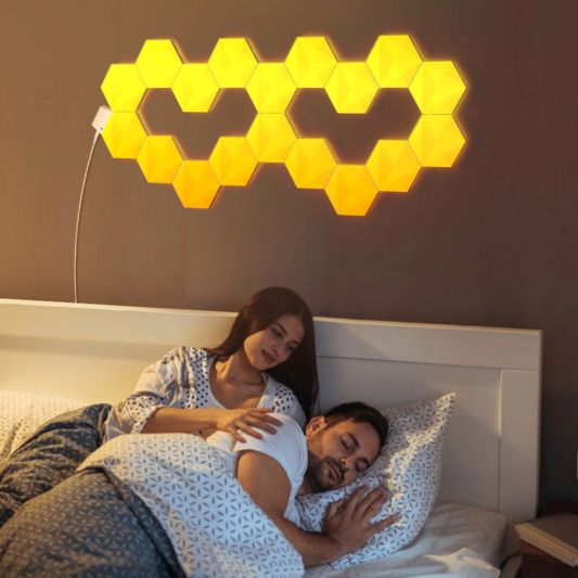 Tuya Hexagon RGBIC Wand-/tafellamp | 6-pack