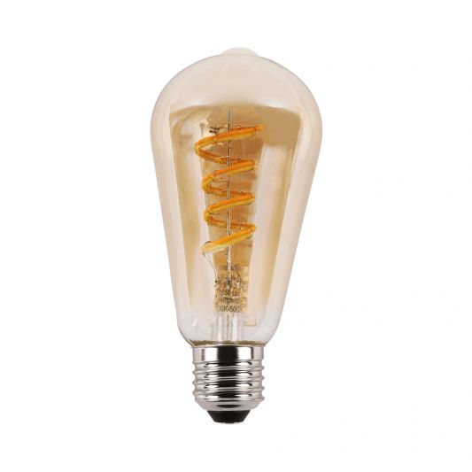Tuya slimme led filament lamp goud - E27 fitting Edison - Dual White - voordeelset van 6