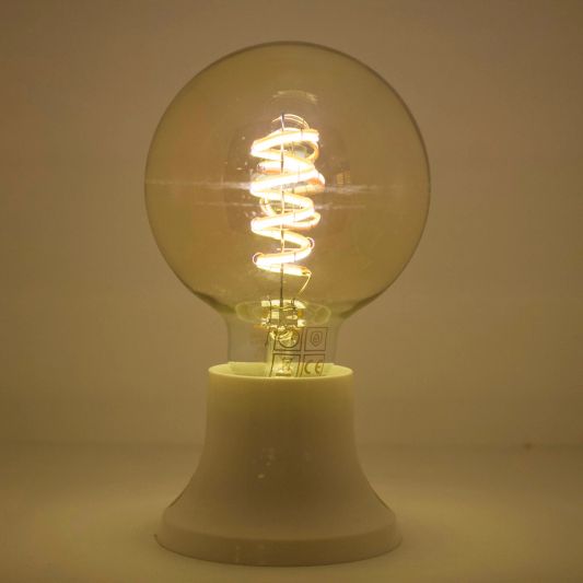 Tuya slimme led filament lamp goud - E27 fitting Globe - Dual White