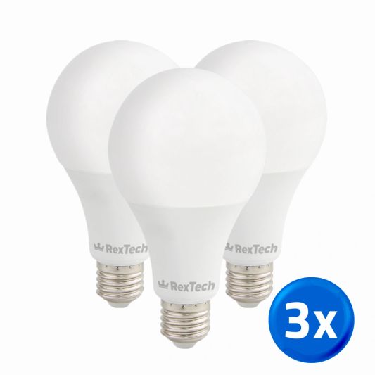 Tuya slimme led lamp 15 watt - E27 fitting - RGBWW Multicolor en Wit 3-pack