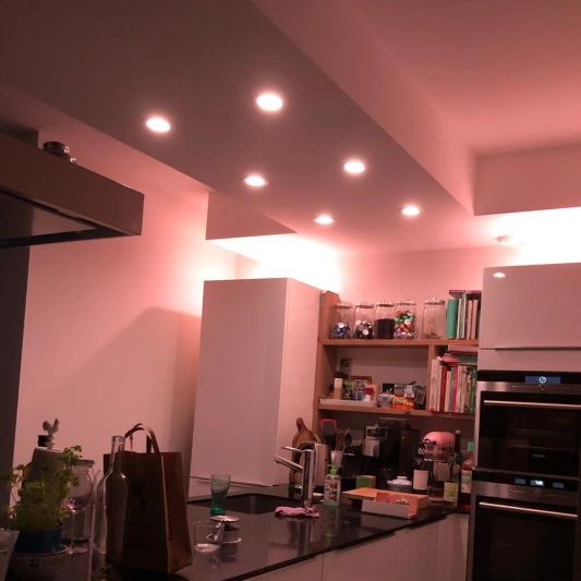 Wifi slimme led lamp 7 watt - Downlight - RGBWW Multicolor en Wit