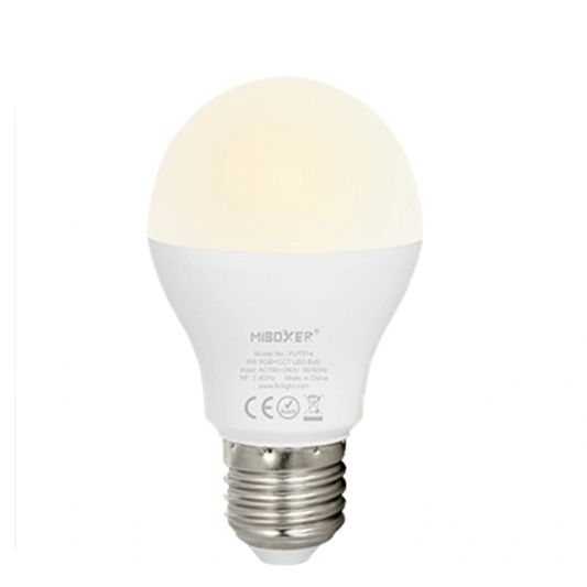 WIFI LED lamp RGBW 6W E27 fitting voordeelset van 6