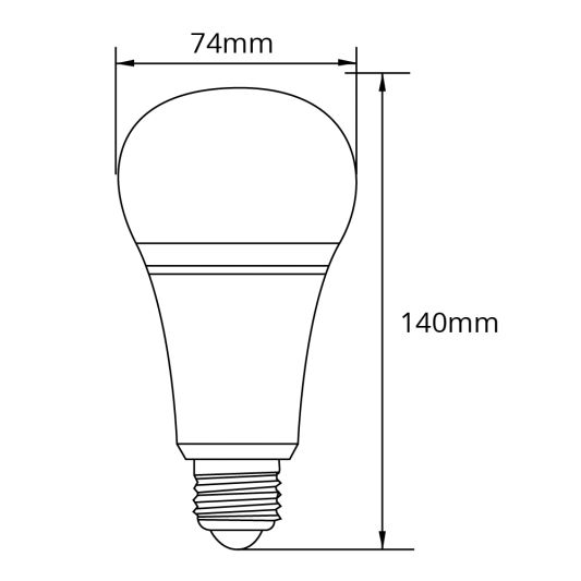 Wifi LED lamp RGBWW 12 Watt E27 fitting voordeelset van 3