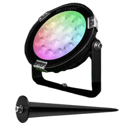 Wifi LED Tuinspot met RGBWW kleuren 9 watt