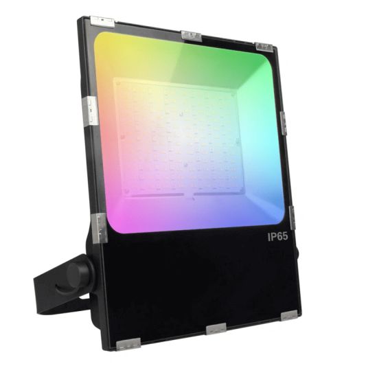 Wifi set met 1 tot 4 RGBWW LED schijnwerpers 100 watt IP65