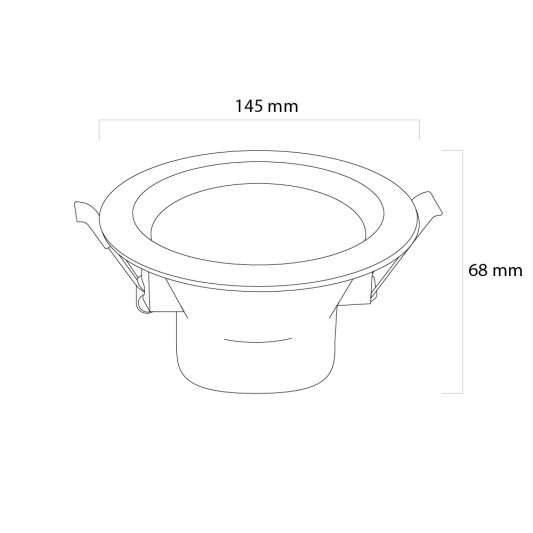 Wifi slimme led lamp 7 watt - Downlight - RGBWW Multicolor en Wit